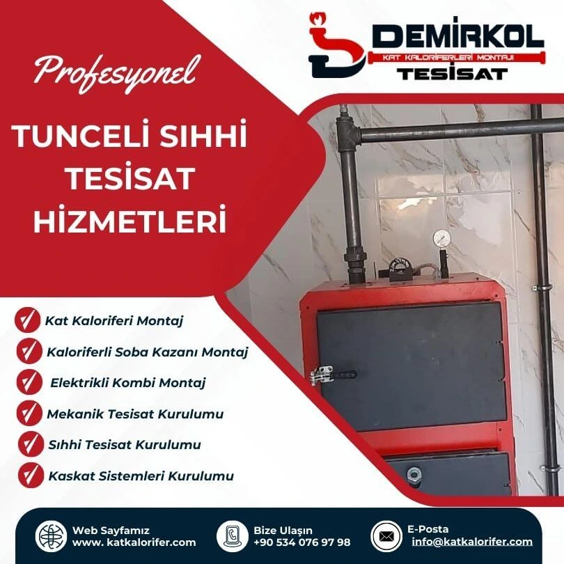 Tunceli Sıhhi Tesisat Hizmetleri
